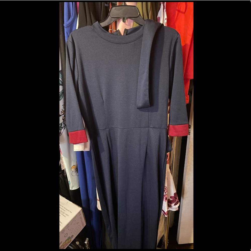 Blue cocktail dress